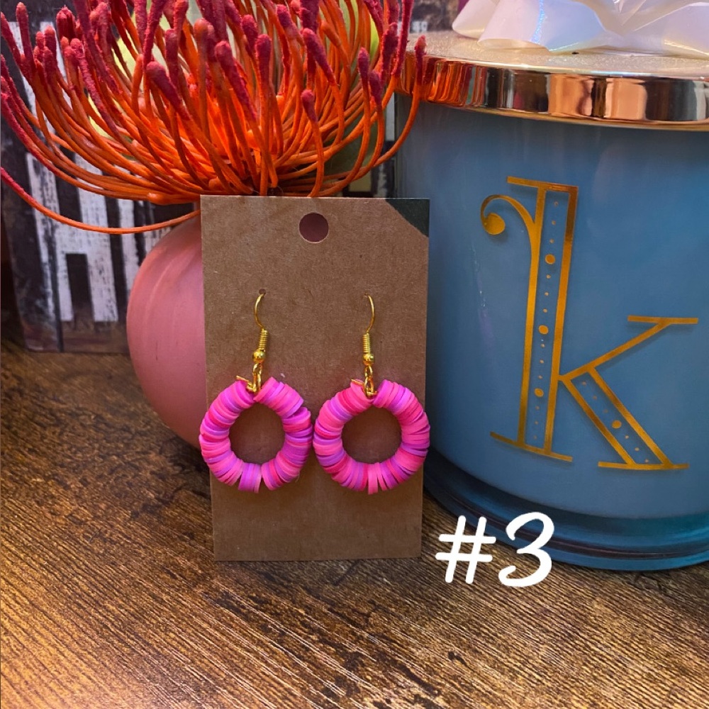 Colorful Hoop Earrings - Picture 3 of 15